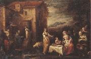 Francisco Antolinez y Sarabia The rest on the flight into egypt USA oil painting artist